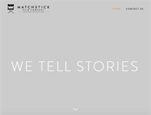 Tablet Screenshot of matchstickco.com